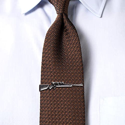 HAWSON 2 inch Tie Clip for Men-Novelty Sport Necktie Bar Clip,Tie Pin,Special Interesting Gift for Men - style: Gun