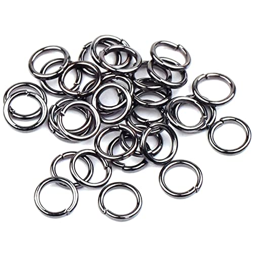 1000PCS Jewelry Making Accessories Set, 100 Lobster Claw Clasps 300 Crimp Beads Crimp Beads Clasps Caps 600 Open Jump Ring Connectors for DIY Bracelet Necklace Crafts Jewelry Making(Gun Black) - color: Gun Black