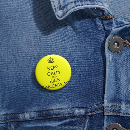 3dRose Keep calm and kick cancer’s ass Pin Button 1.25 inches