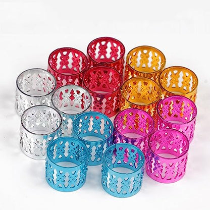 SEVENHEAD 50 Pcs Dreadlock Beads Hair Accessories Adjustable Braiding Rings and Cuffs with Metal Clips (Multicolor) - color: Multicolor