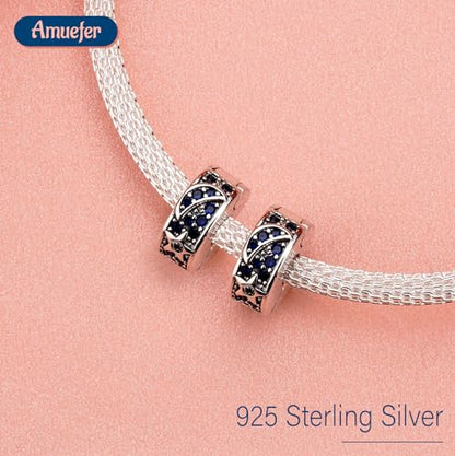 Clip Stopper Spacer Charms for Bracelets Necklaces, Compatible with Pandora,Jewery Making DIY - style: Sun Star Clip