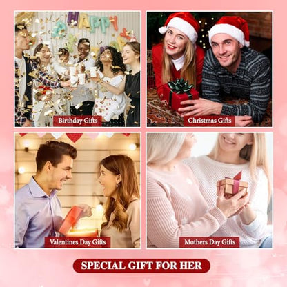 EVER FAITH Wedding Jewelry Set for Bride Bridesmaid, Glamour Teardrop Cubic Zirconia Pendant Necklace Earrings Tennis Bracelet Open Ring Sets for Birthday/Valentine's Day/Mother's Day/Christmas - color: A_Clear Gold-Plated-Brass