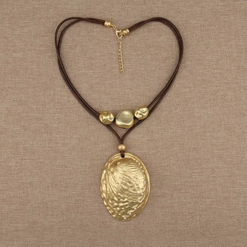 Chunky Pendant Necklace for Women Vintage Boho Necklaces Choker Layered Statement Necklaces Bohemian Jewlery Gifts - style: Bohemian Pendant Necklace