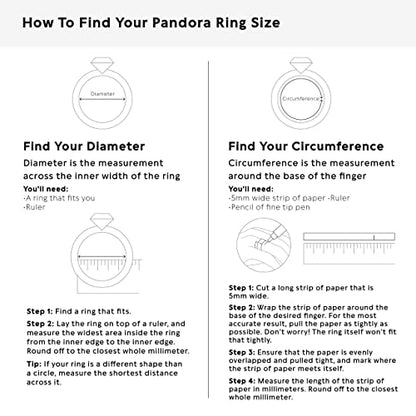 PANDORA Square Sparkle Halo Ring - Stunning Sophisticated Ring - Sterling Silver Ring for Women - Layering or Stackable Ring - Sterling Silver with Clear Cubic Zirconia - Size 5