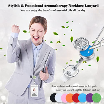 Retractable Lanyard, Lanyards for ID Badges Women Cute, Family Tree | Teacher Lanyard with ID Holder, Nurse Badge Reels Retractable Necklace Keychain Silver Chain Work Jewelry Gifts - color: 4-retractable-family Tree
