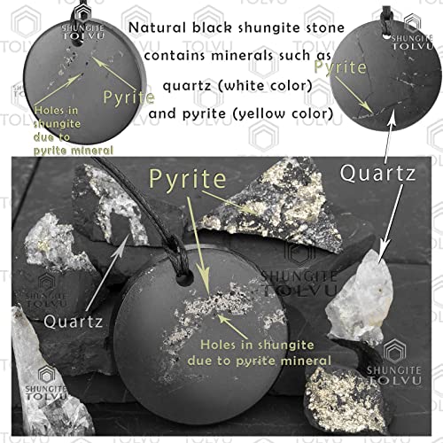 Shungite Pendants - Various Geometric Shapes - Authentic Stone - Certified - style: Minimalist