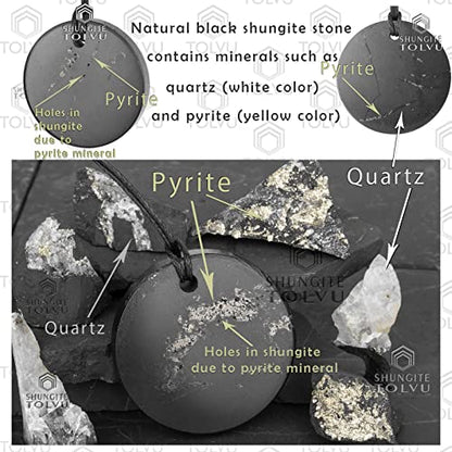 Shungite Pendants - Various Geometric Shapes - Authentic Stone - Certified - style: Goodness