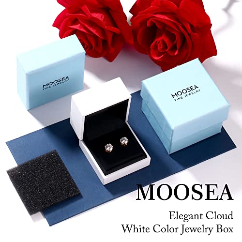 Moissanite Stud Earrings for Women, Moissanite Screw Back Earrings - size: 3MM