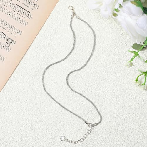 Nogeqi Ankle Bracelets for Women Silver Bracelet Summer Jewelry, Adjustable Non Tarnish Anklet Bracelets Dainty Layered Womens Anklets Waterproof Stackable Glitter Beach Jewelry Trendy Gift
