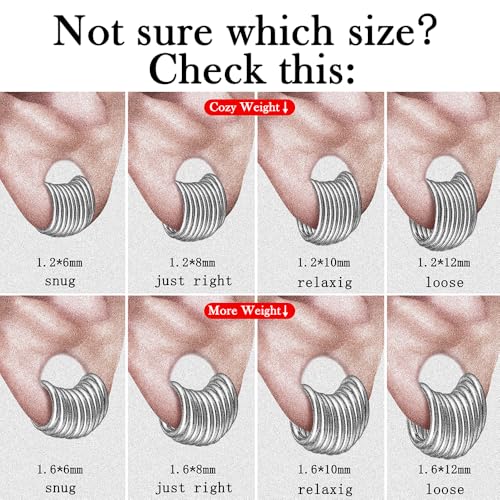 Casvort 10 PCS 16G Seamless Septum Nose Piercing Rings Segment Tragus Hoop Rings 316 Stainless Steel Helix Ring Stack Clickers Ear Plugs Hangers Women Body Jewelry - color: Silver Classic, size: 1.2*6mm 10 PCS