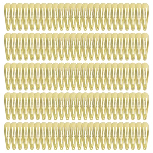 120 Pack Gold 2 Inch Barrettes Women Metal Snap Hair Clips Accessories | Non - Slip Hairpins Barrettes for Kids Girls Teens - color: Gold