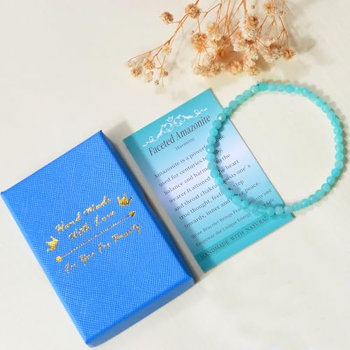 MASSIVE BEADS Natural Genuine Gemstone Beads Healing Crystal Chakra Reiki Jewelry Faceted Round Beads Bracelets 3mm - color: Amazonite