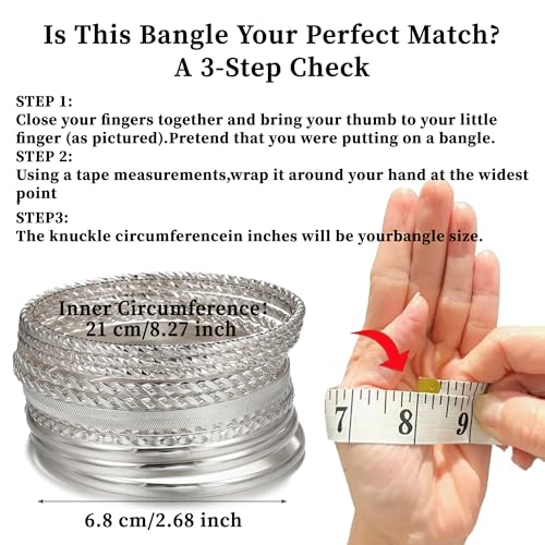 Gold Bangles for Women, 12 Pcs Boho Stackable Bracelets Multi Layer Textured Chunky Bracelets Jewelry Set for Women - color: Style A- 12 pcs silver