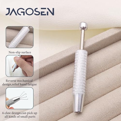 Piercing Taper Ball Grabber Tool Stainless Steel Nose Ear Piercing Kits | Nose Septum Eyebow Helix Conch Tragus Daith Piercing Jewelry Changing Tool,14G 16G 18G 20G Flat Back Earrings Applicator Tool - style: Ball Grabber Tool
