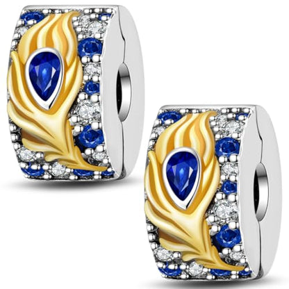 Pandach 925 sterling silver Clip Spacer Charm for Bracelet Clip Lock Stopper Bead Spacer European Openable Beads 2Pcs - style: 2-PAC617