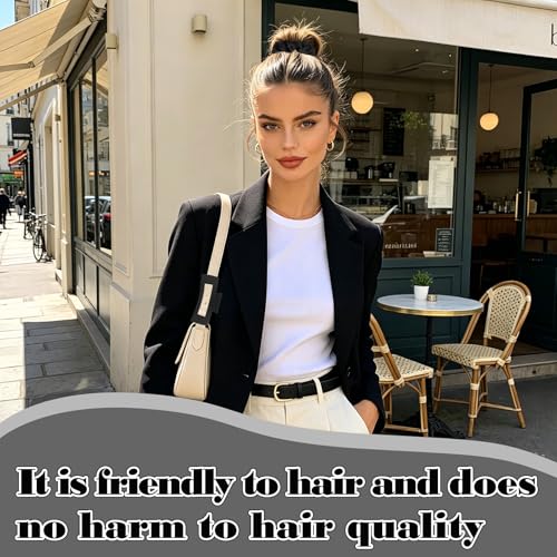 YISSION Claw Clip and Satin Scrunchie Set, 2 Pack Black Hair Accessories, No Damage Hair Ties Non Slip Large Hair Clips for Women Girls Thick Thin Hair Daily Wear Party Wedding - color: Black