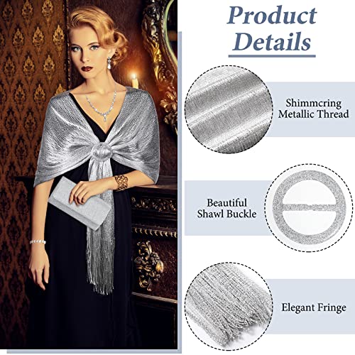 Tiamon 5 Pcs Rhinestone Jewelry Sets Shawls and Wraps Formal Clutch Purses for Women Evening Dresses Weddings Engagement - style: Elegant