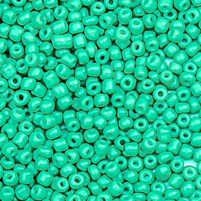 2000pcs Glass Seed Beads Bulk, 4mm 6/0 Mini Pony Spacer Small Individual Color Seed Beads for DIY Bracelet Necklaces Wrist Jewelry Making, Light Green - color: Light Green