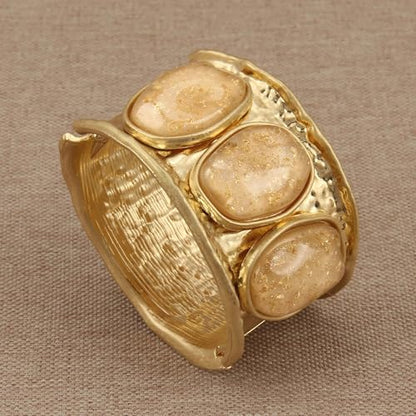 Chunky Bangle Bracelets for Women Cuff Bracelet Thick Gold Bangles Open Wide Arm Cuffs Bracelets Boho Jewelry - style: Cuff Bracelet
