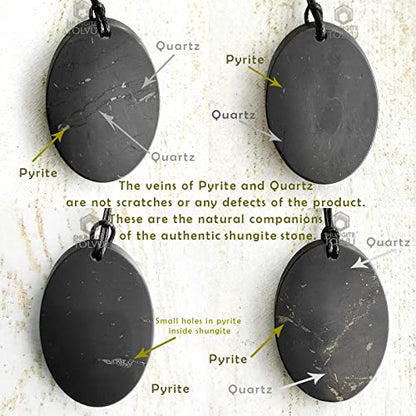 Shungite Pendants - Various Geometric Shapes - Authentic Stone - Certified - style: Goodness