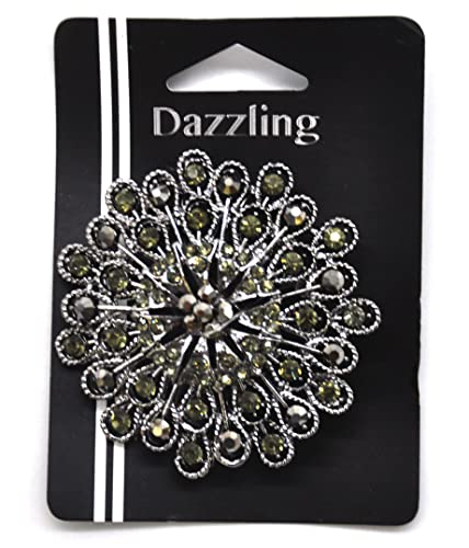 Belagio Enterprises 2 1/2-Inch Rhinestone Brooch | BW-171-182 - size: 2-1/2-Inch, style: BW-131