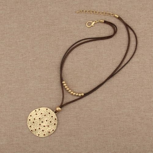 Chunky Pendant Necklace for Women Vintage Boho Necklaces Choker Layered Statement Necklaces Bohemian Jewlery Gifts - style: Boho Vintage Necklaces Women