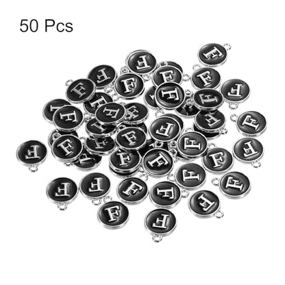 MECCANIXITY Alphabet Enamel Letter Charm Jewelry Charm Pendant for Jewelry Making, Bracelet, Craft - style: F