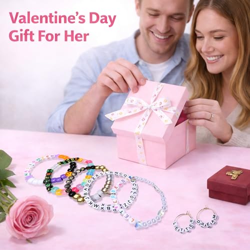 Acrylic Letter Beads Alphabet Black Letter White Cube Beads for Friendship Bracelets and Gifts Souvenir Jewelry Making(6 * 6mm Cube, 900pcs) - color: Black White(Cube)