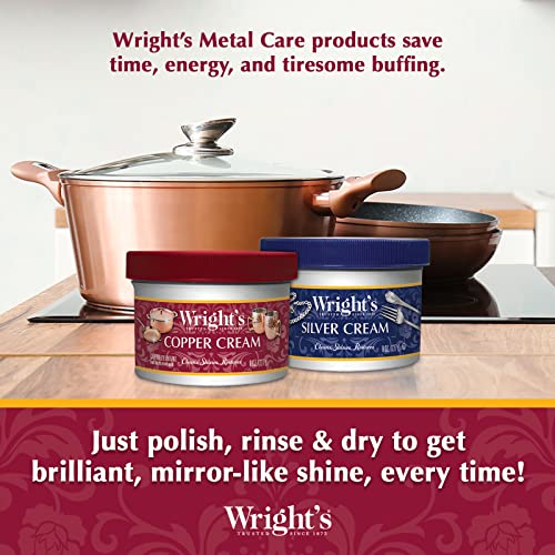 Wright's Silver and Copper Cleaner and Polish - 8 Ounce Each - Premium Metal Polish Silver Copper Brass Chrome and More - style: (Sliver and Copper)
