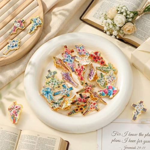 30/60 Pcs Cute Enamel Pins Bulk Plant Flower Animal Halloween Gothic Fall Pumpkin Cartoon Lapel Pin Brooches Jewelry Gift for Backpack Clothes Hats Accessories - style: Easter