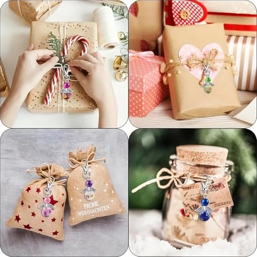 Metacipher 180Pcs DIY Angel Keychain Making Kit with Beads & Pliers | Angel Wing Spacers,Floral Beads,Lobster Clasps,DIY Bag Charm,Gifts, Jewelry Making Supplies,Crafts, for Women Adults - color: Flowers Beads