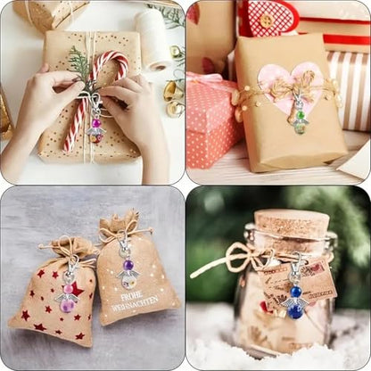Metacipher 180Pcs DIY Angel Keychain Making Kit with Beads & Pliers | Angel Wing Spacers,Floral Beads,Lobster Clasps,DIY Bag Charm,Gifts, Jewelry Making Supplies,Crafts, for Women Adults - color: Flowers Beads