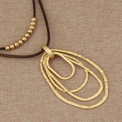 Chunky Pendant Necklace for Women Vintage Boho Necklaces Choker Layered Statement Necklaces Bohemian Jewlery Gifts - style: Boho Necklaces Women Trendy