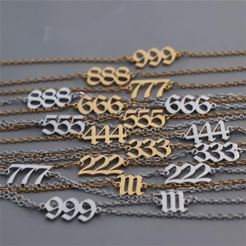 PAURO Women's Angel Number Bracelet Ankle Anklet Chain Adjustable | Stainless Steel, Minimalist Numerology Spiritual Statement Jewelry Gift - color: Silver 333, 8.3+2inch