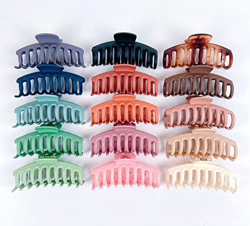 20PCS Large Hair Claws Clips for Thick Thin Hair No Slip Hair Clamps Strong Hold Hair Jaws Accessories for Women Girls