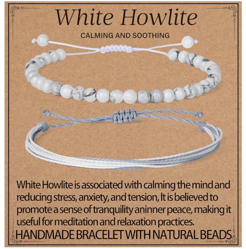 LPBeads Handmade Size Adjustable Natural Stone Bracelet
