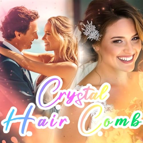 CASDRE Rhinestone Wedding Hair Comb Crystal Hair Accessories for Women (A Silver)