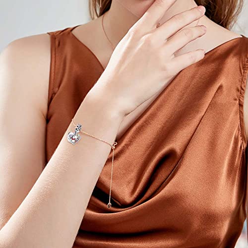 Jewelry Love Heart Charms for Women Bracelets and Necklaces | 925 Sterling Silver,Mother's Day Birthday Christmas - color: Piglet Double Dangle Charm