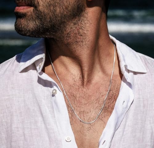 925 Sterling Silver Italian Snake Chain Necklace - Secure Lobster Clasp, Perfect for Layering - Durable Necklace & Bracelet Chains for Everyday & Special Occasions - size: 24, style: 1.2