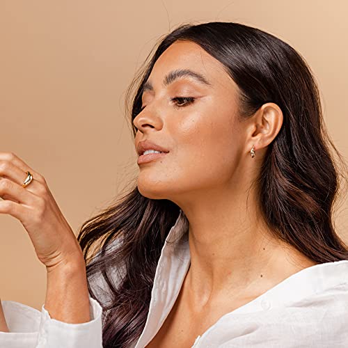 PAVOI 14K Gold Plated Chunky Huggies Earrings for Women - 925 Sterling Silver Posts Small Gold Huggie Hoop Earrings - Ultra Thick Hoops Trendy Jewelry - style: Twisted