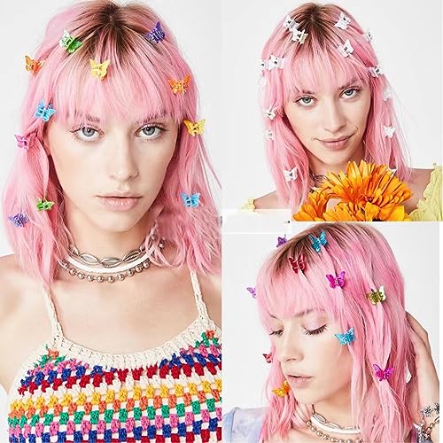 YANRONG Hair Accessories Set (1189PCS) - Candy Colors Eco-friendly Nylon Hair Ties, Disposable Rubber Bands, Hair Bands, and Hair Clips for Women and Girls - Pink - color: Pink