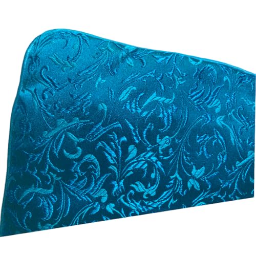 Embroidery Travel Jewelry Bag Roll Western Embroidered Flower Brocade Organizer with Tie Close Jewelry Roll for Women Girls (Blue) - color: 07 Blue