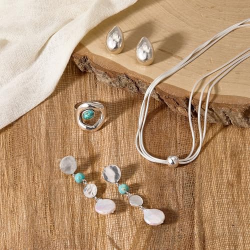 Silpada 'Thoreau' Multi-Strand Bead Necklace in Sterling Silver