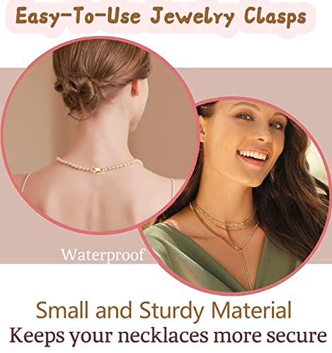 Kcctoo Silver Lobster Claw Clasp with Closed Jump Rings 14K Gold Necklace Clasps and Closures for Jewelry Making, Made in Italy 12mm(0.47inch) (8pcs Gold and Silver) - color: 8pcs Gold and Silver
