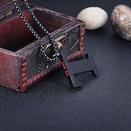 Rehoboth Initial 26 Large Letter A to Z Pendant Necklaces for Teens Women Men 24 Inch Chains - style: T