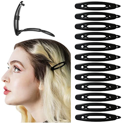 12pcs Hair Barrettes Set for Women and Girls, Hair Clips for Thick Thin Fine Hair, Non-metal Hair Accessories, Non-Slip Grip Handmade Snap Hairpin, BPA Free | Non-metal BPA-free snap hairpins with a non-slip grip for thin, fine or thick hair; handmade in
