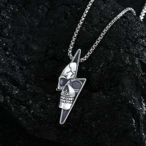 Skull Necklace for Men Women Gothic Skull Necklace for Men Women - style: Skull necklace#3
