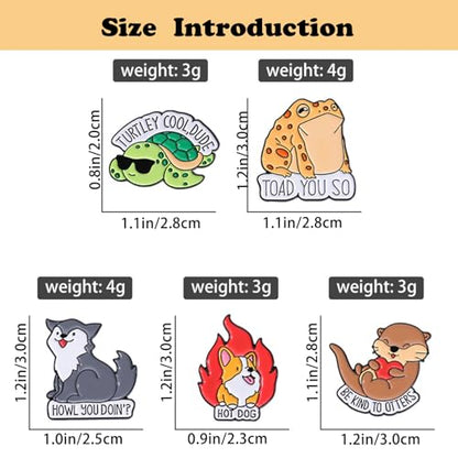 5Pcs Cute Coffee Cat Sloth Enamel Pin Set Cartoon Animal Coffee Cup Brooch Badges, Funny Lapel Pins for Backpacks, Jackets, Bags, Coffee Lover Gift - color: JH-066