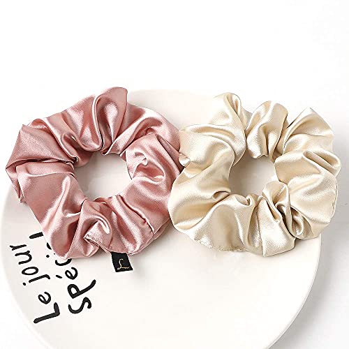 Scrunchies Women Hair Ties - Big Silk Satin Scrunchy Hair Bands Elastic Hair Accessories Soft Large Scrunchies For Vsco Girl Women LOBAB-007 - color: LOBAB-007