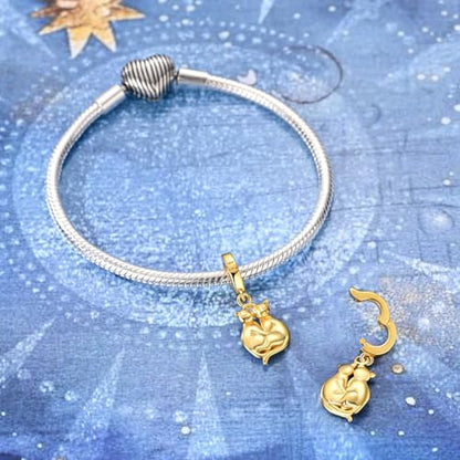 LAZA 925 Silver Charms for Bracelets and Necklaces Gold charms for Women | Summer Travel Party Lucky Zodiac Charms Clearance Pendant Beads Christmas Birthday Graduation Gift Jewelry for Women - color: Gemini